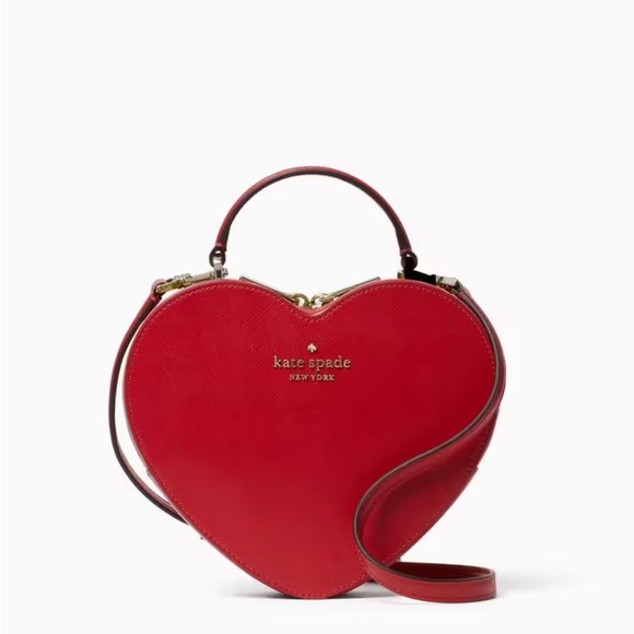 NWOT Kate Spade Heart Crossbody Clutch